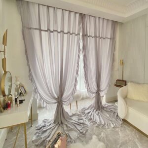TENDA  GLAMOUR IN STILE FRANCESE, GRIGIO PERLATO