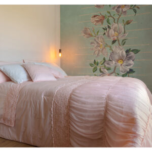 TRAPUNTA MARIECLAIRE CON DRAPPEGGI,PIZZOIN ROSA CIPRIA,ATELIER 17